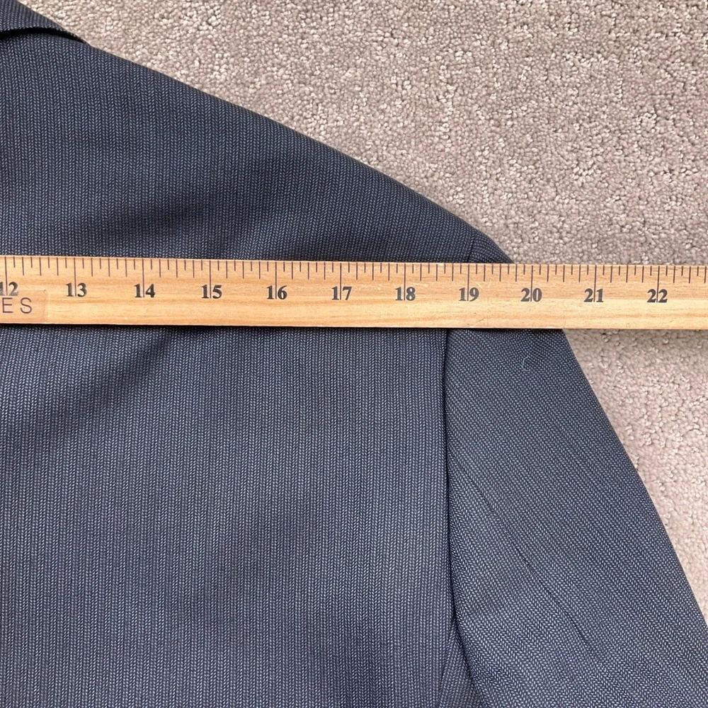 J. Crew Ludlow Blazer‎ Mens 44R Blue Black Flecked Slim Fit 4 Season Wool Jacket